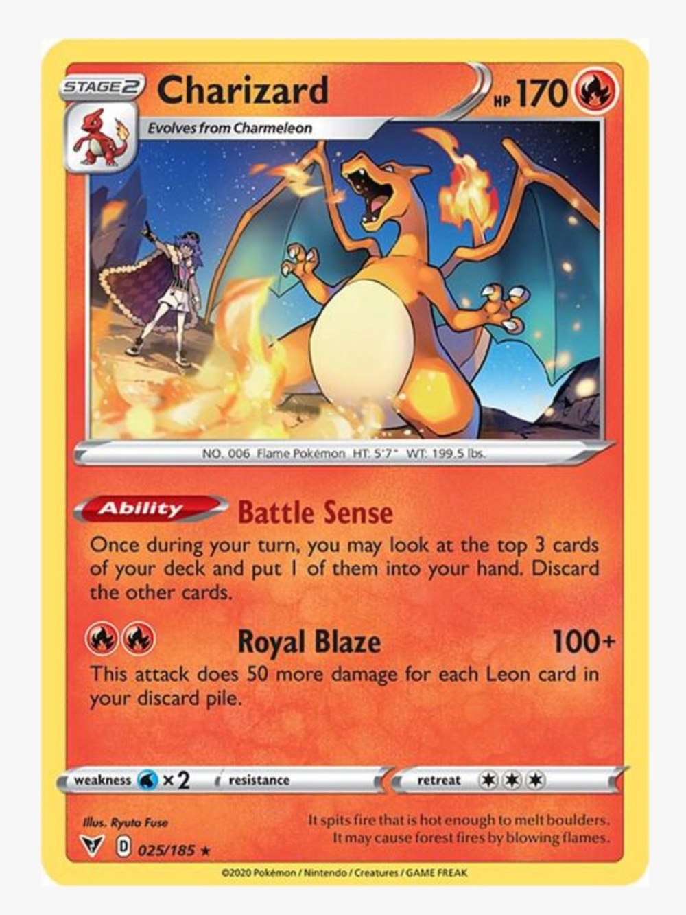 Charizard SWSH04: Vivid Voltage Pokemon Trading Card